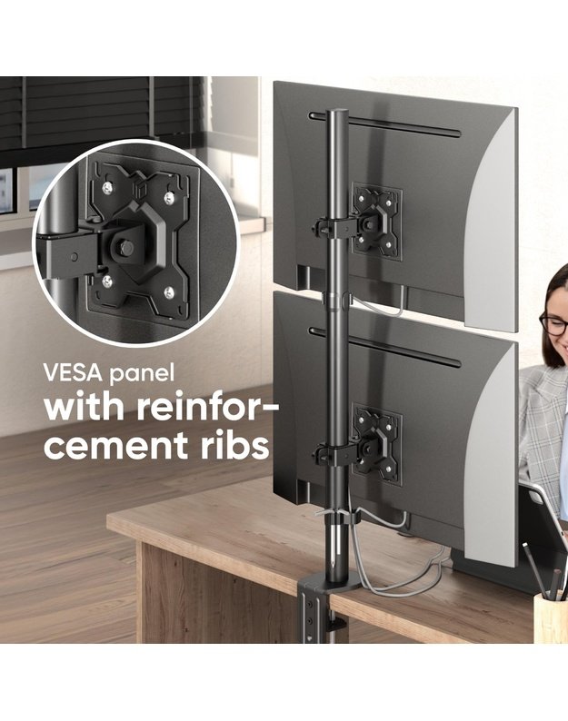 MONITOR ACC WALL MOUNT/13-34  BLACK D208E-B ONKRON