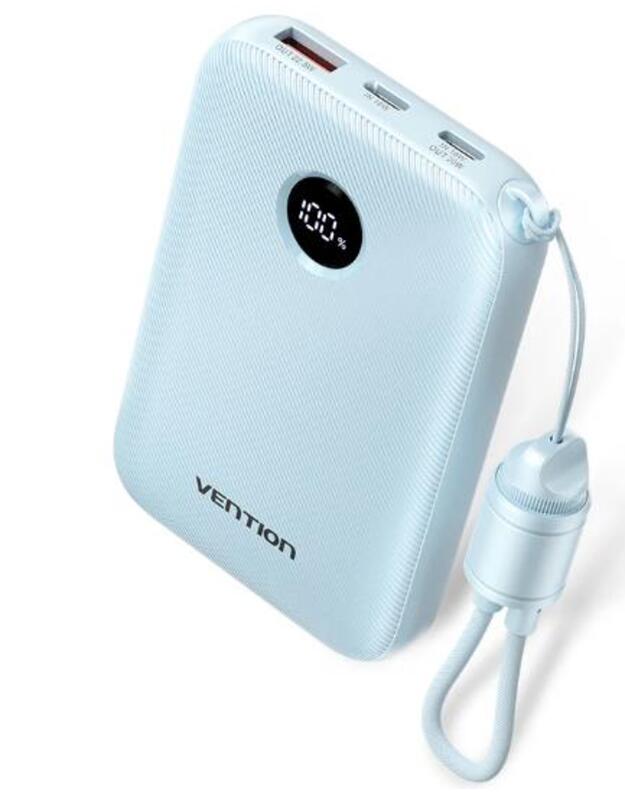 POWER BANK USB 10000MAH 22.5W/BLUE FKAL0-C VENTION