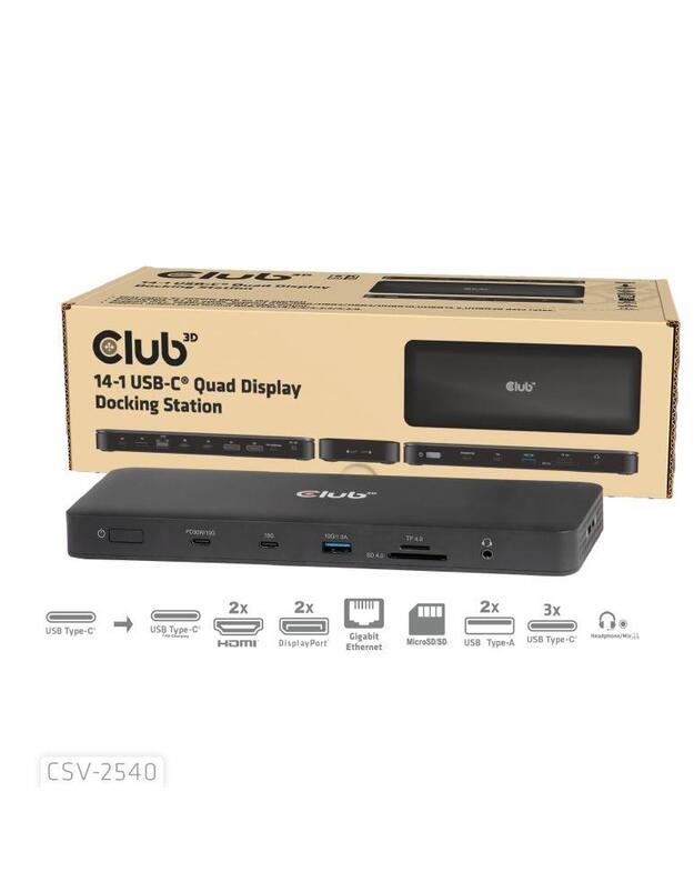 NB ACC DOCKING STATION 14IN1/USB-C 150W CSV-2540 CLUB3D