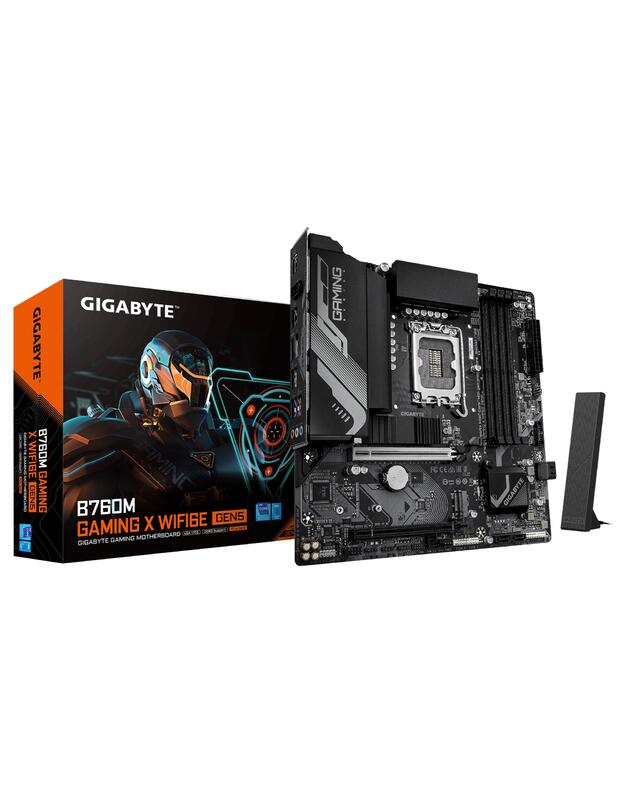 Mainboard|GIGABYTE|Intel B760 Express|LGA1700|Micro-ATX|Memory DDR5|Memory slots 4|B760MGXWF6EGEN5