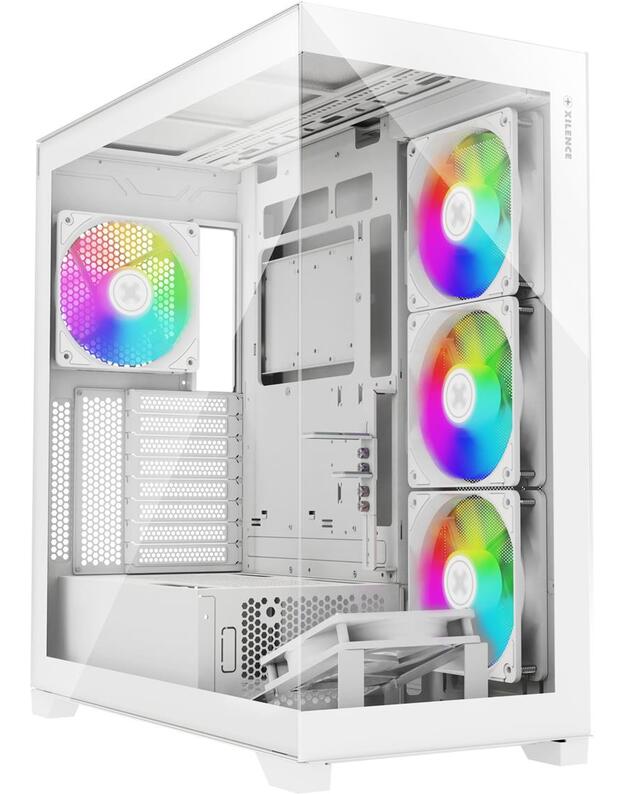 Case|XILENCE|ATX/micro ATX/Mini-ITX|White|Midi Tower|PC|X818.W.ARGB