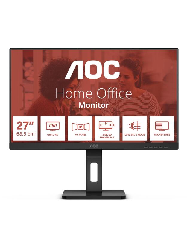 LCD Monitor|AOC|27  |2560 x 1440 pixels|Quad HD|Native aspect ratio 16:9|Flat|Q27E3UMF