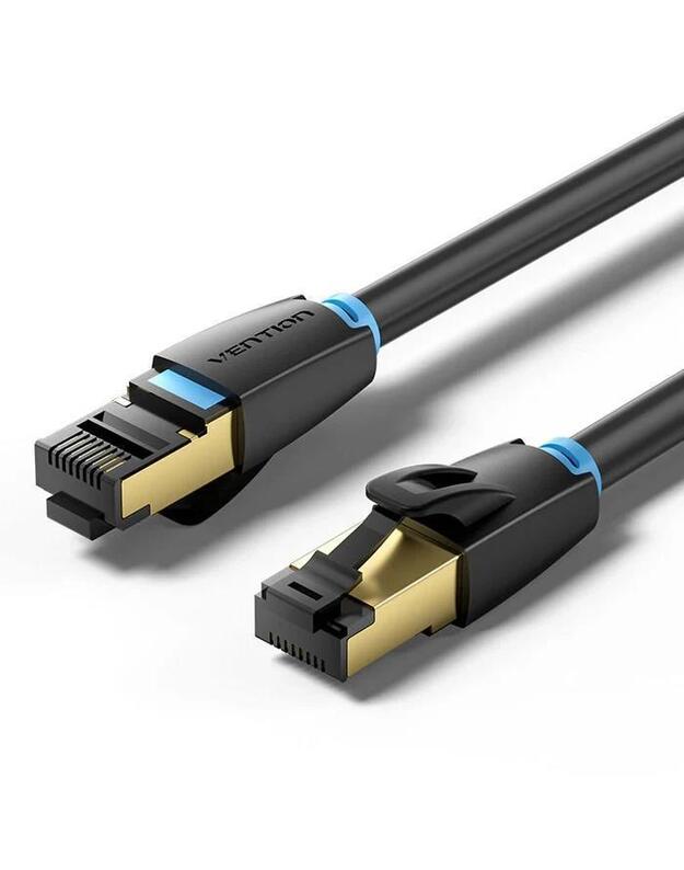 PATCH CABLE CAT.8 SFTP/1M BLACK IKABF VENTION