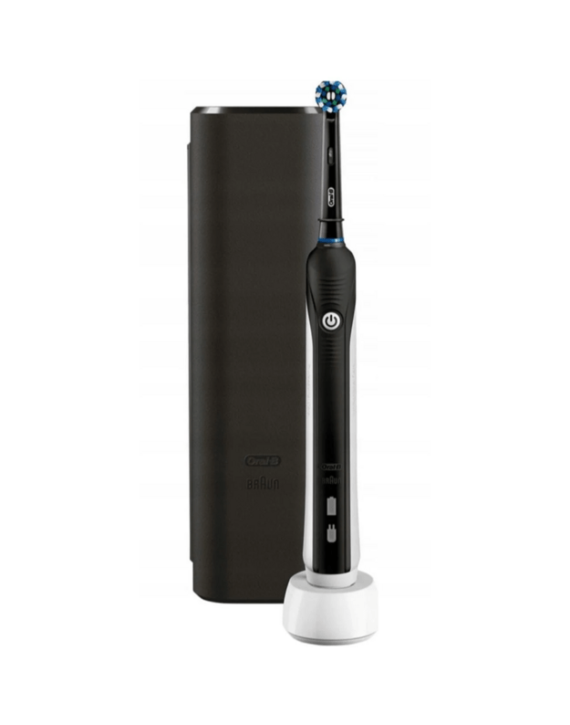 Oral-B Pro Series 1  D305.513.3X elektrinis dantų šepetėlis su dėklu + šepetėlio galvutė, juoda  1