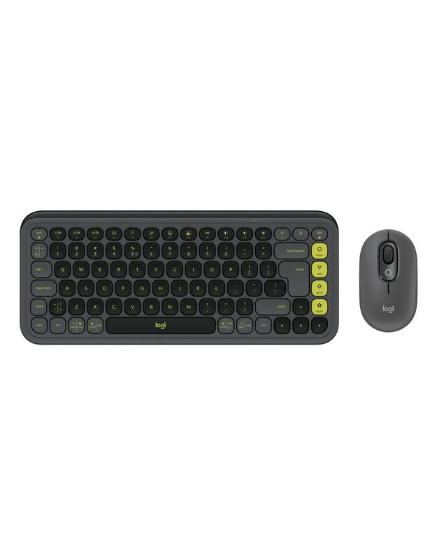 KEYBOARD +MOUSE COMBO POP ICON/GR/GREEN 920-013140 LOGITECH
