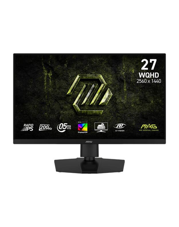 LCD Monitor|MSI|27  |2560 x 1440 pixels|Wide Quad HD|Native aspect ratio 16:9|LCD|Flat|MAG274QPFE20