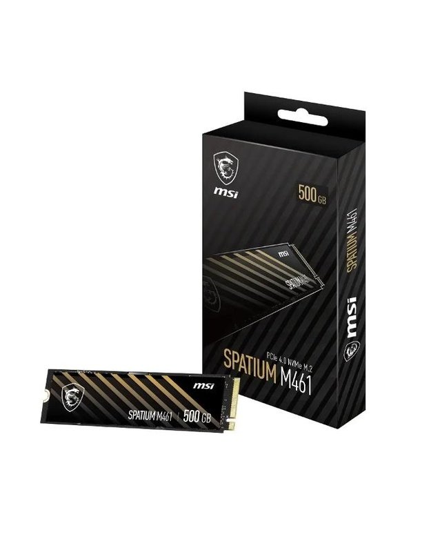 SSD|MSI|SPATIUM M461| 500 GB|M.2|PCI Express 4.0|NVMe Yes|Write speed 1700 MB/s|Read speed 4700 MB/s|MTBF 1500000 h|110xTBW rating|Box|S78-440K260-P83