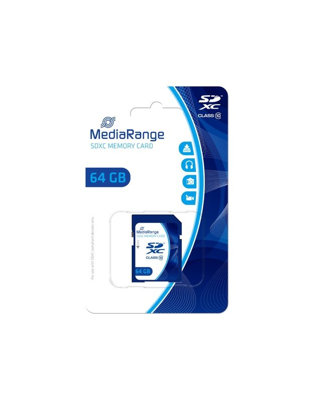 MEMORY SDXC 64GB C10/MR965 MEDIARANGE
