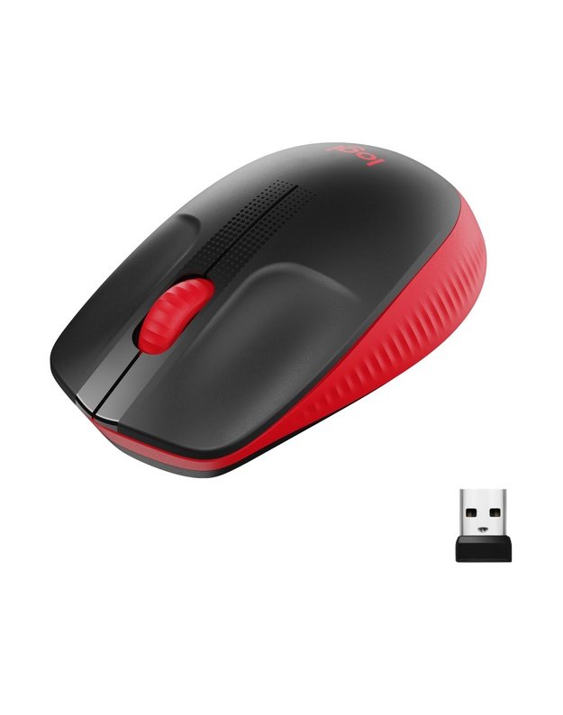 MOUSE USB OPTICAL WRL M190/RED 910-005908 LOGITECH