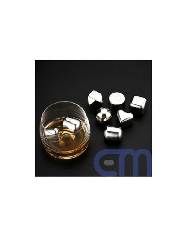 Circle Joy nerūdijančio plieno ledo kubeliai (6 vnt.) 4