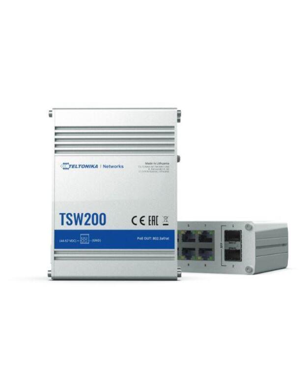 Switch|TELTONIKA|TSW200|PoE ports 8|240 Watts|TSW200