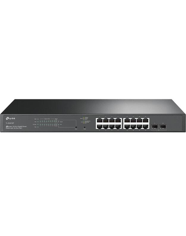 Switch|TP-LINK|JetStream|TL-SG2218P|Desktop/pedestal|16x10Base-T / 100Base-TX / 1000Base-T|2xSFP|PoE+ ports 16|150 Watts|TL-SG2218P