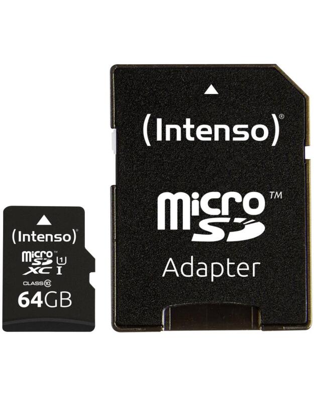 MEMORY MICRO SDXC 64GB C10/W/ADAPTER 3433490 INTENSO