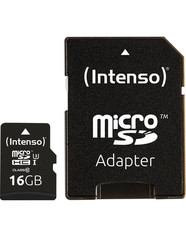 MEMORY MICRO SDHC 16GB C10/W/ADAPTER 3433470 INTENSO