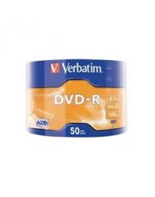 DVD-R MEDIA 4.7GB 16X 50-PACK/VERBATIM VER43788 MEDIARANGE