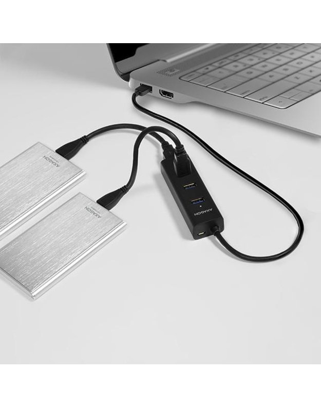 I/O HUB USB3.0 4PORT CHARGING/0.3M HUE-S2B AXAGON