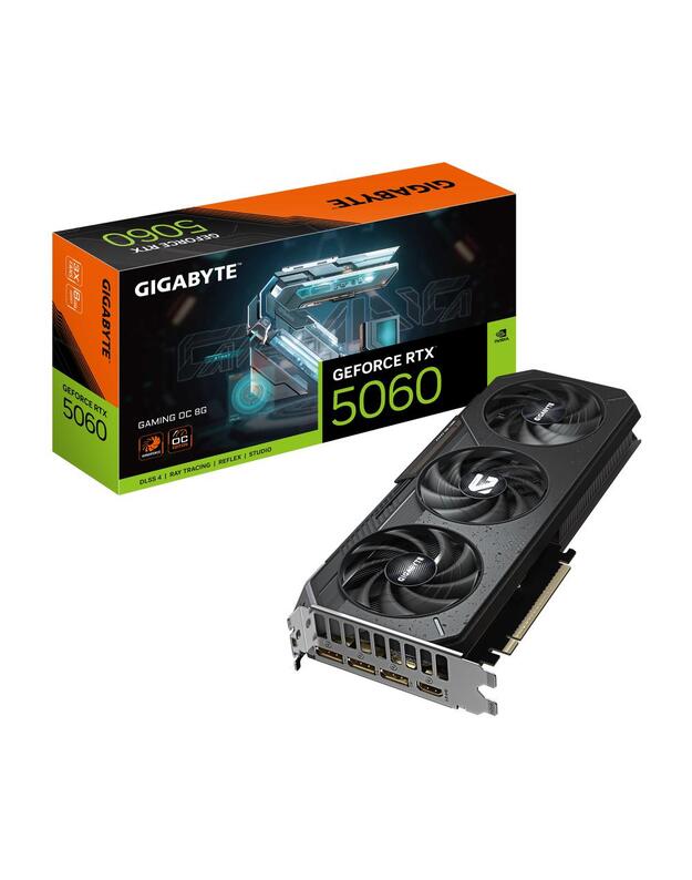 VGA PCIE16 RTX5060 8GB GDDR7/GV-N5060GAMING OC-8GD GIGABYTE