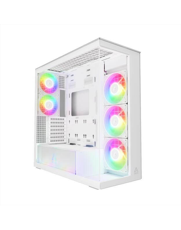 Case|ARCTIC|Xtender (White)|MidiTower|Case product features Transparent panel|Not included|Colour White|ACPCC00014A