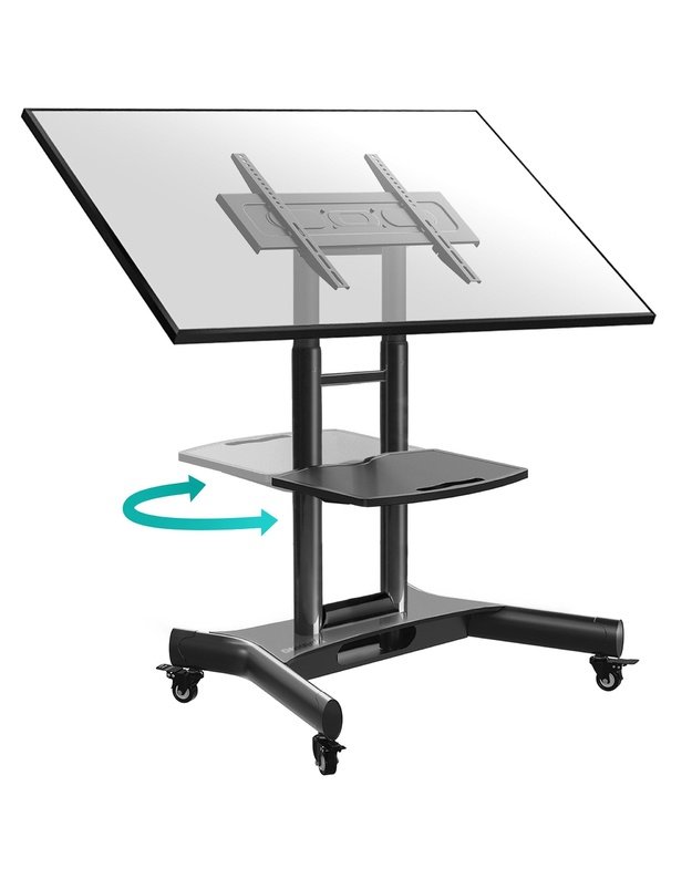 Mobilus televizoriaus stovas Onkron 32–70", juodas (TS1350-B)
