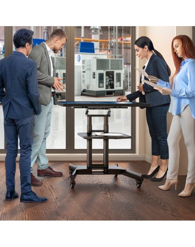 Mobilus televizoriaus stovas Onkron 32–70", juodas (TS1350-B)