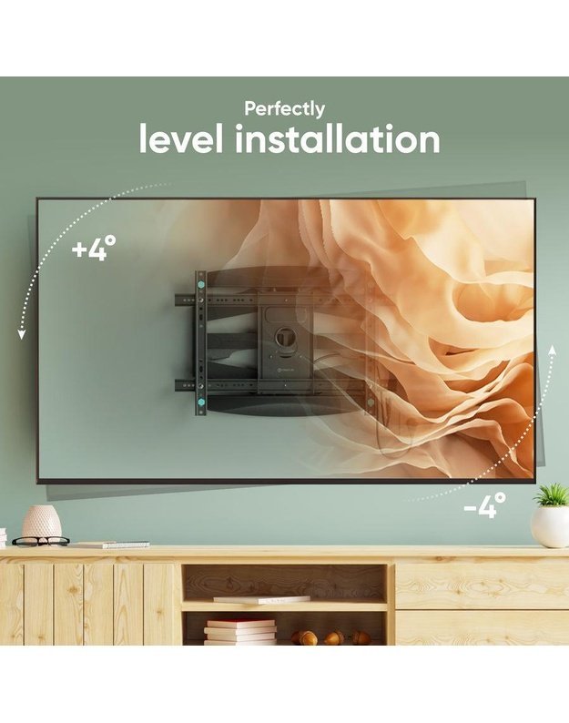 Sieninis TV laikiklis Onkron 40–75", juodas (M6L-B)