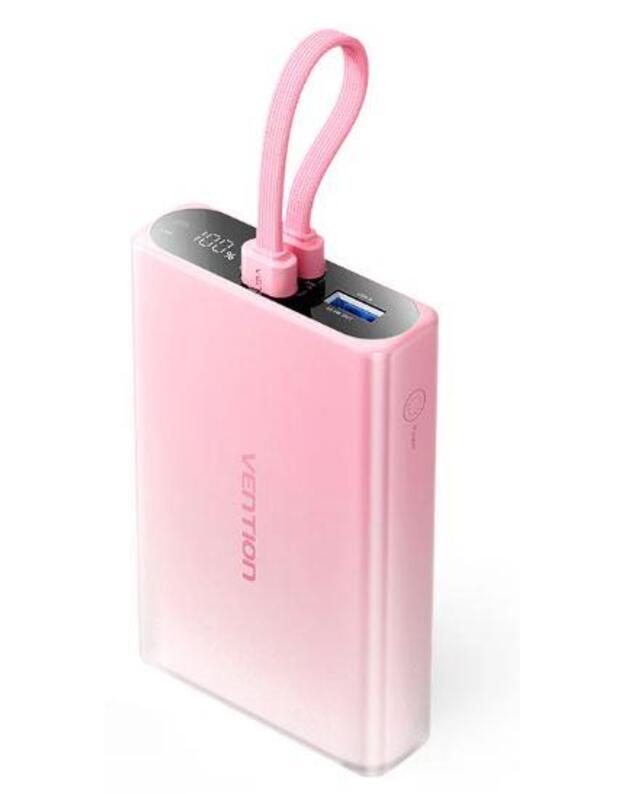 POWER BANK USB 10000MAH 22.5W/PINK FHZP0 VENTION