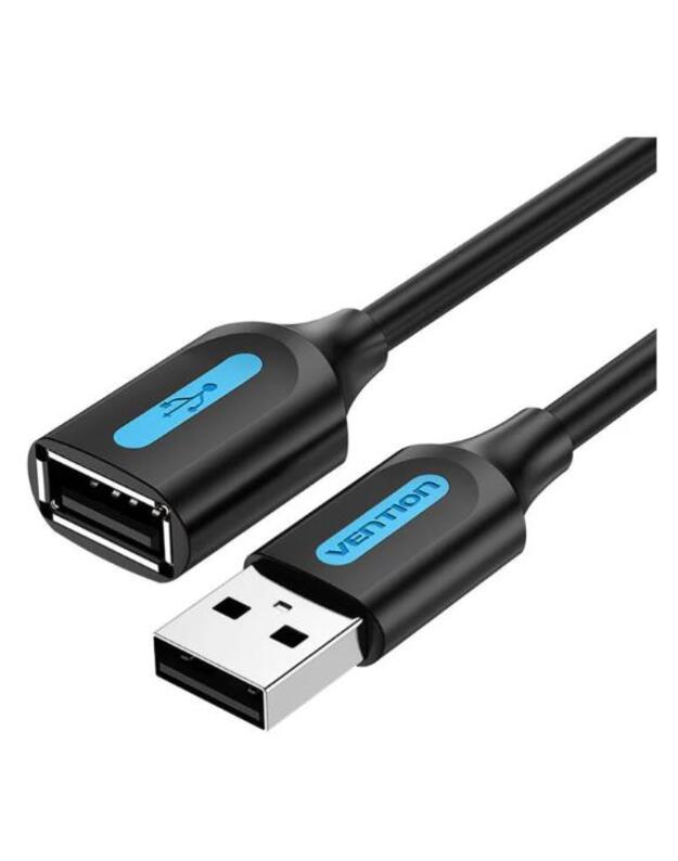 CABLE USB2.0 MALE TO FEMALE/3M BLACK CBIBI VENTION