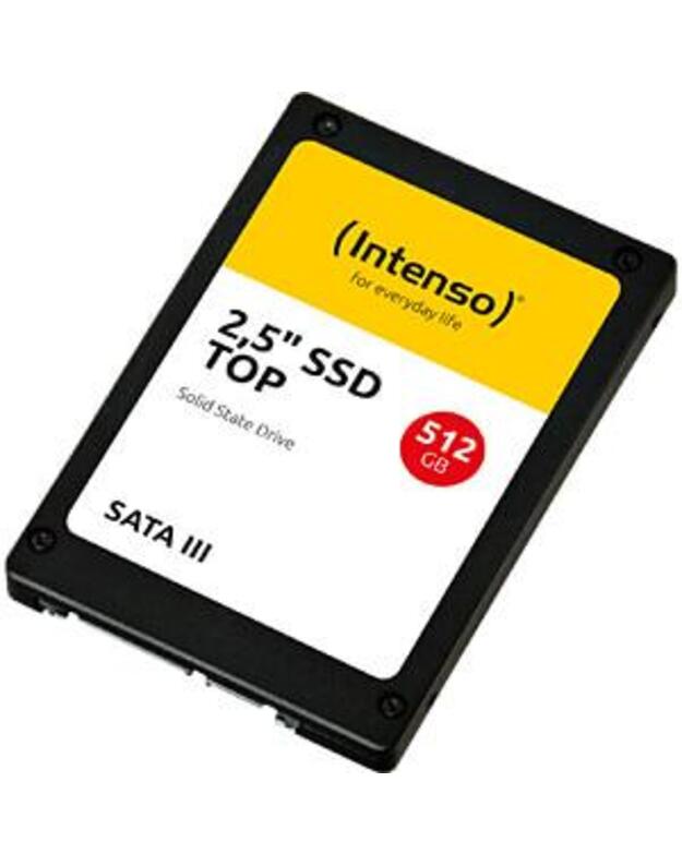 SSD|INTENSO|512GB|SATA 3.0|SLC|Write speed 500 MBytes/sec|Read speed 520 MBytes/sec|2,5 |3812450