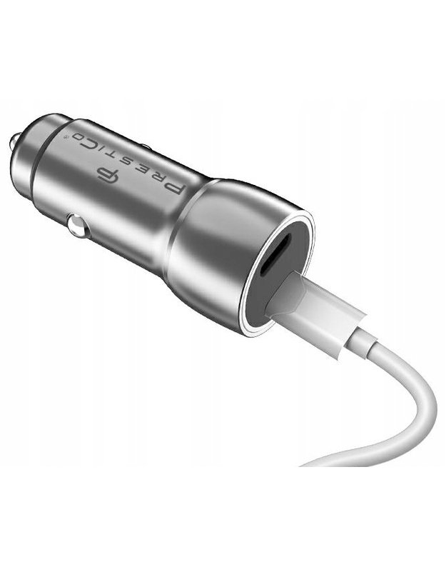 PRESTICO K8A DUAL TYPE C PD 40W, pilkas 1