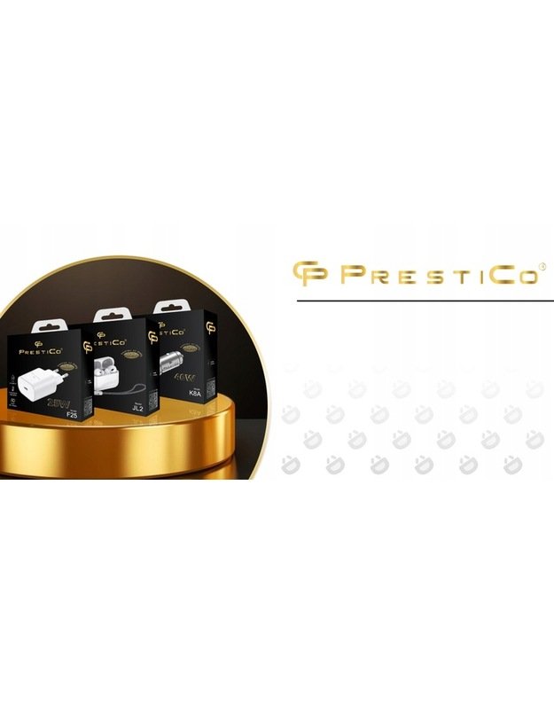 PRESTICO K8A DUAL TYPE C PD 40W, pilkas 3