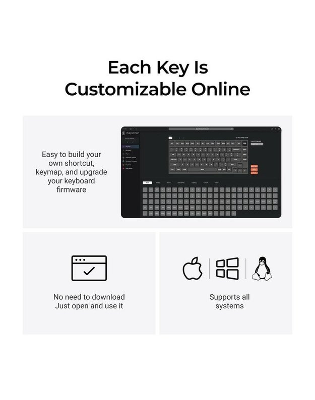Belaidė klaviatūra Keychron Q1 Max RGB, juoda (Q1M-M4)