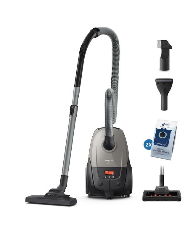 Vacuum Cleaner|PHILIPS|Input power 850 W|Dust capacity 3 L|Cylinder vacuum|Cleaning type Dry|Dust container Dust bag|Colour Black/Grey|XD2152/12
