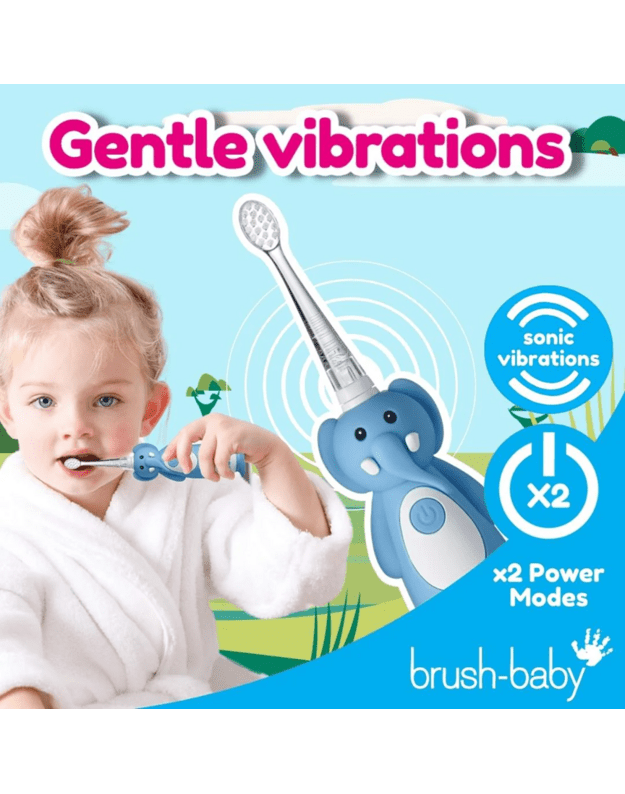 Elektrinis dantų šepetukas Brush baby WILDONES ELEPHANT  4