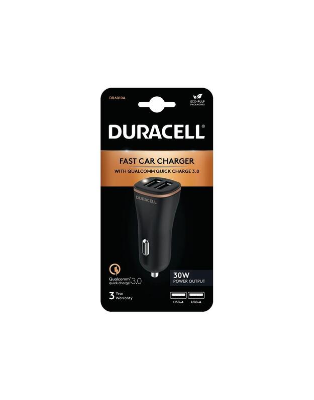 MOBILE CHARGER CAR USB/2P DR6010A DURACELL
