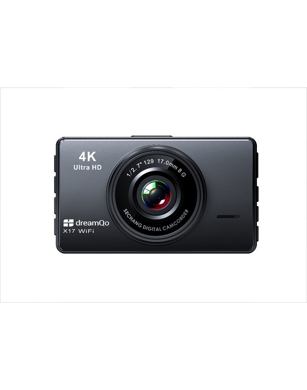 Video registratorius dreamQo X17 4K Ultra HD, Wi-Fi, 3" ekranas, 170°