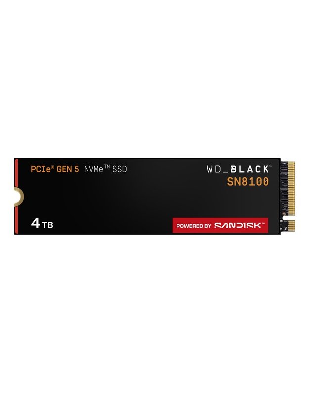 SSD|SANDISK|2400xTBW rating|NVMe Yes|PCI Express 5.0|M.2|4000 GB|SN8100|WDS400T1X0M-00CMT0