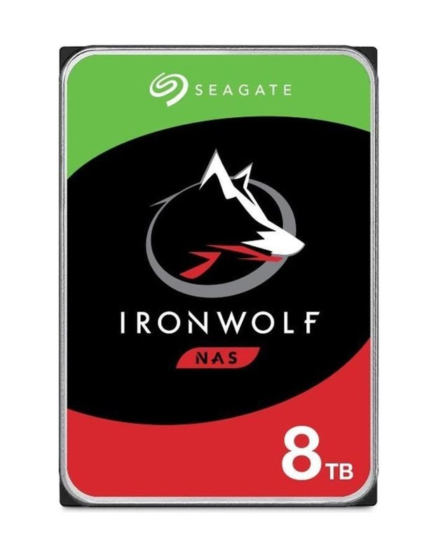 HDD|SEAGATE|IronWolf|8TB|SATA 3.0|256 MB|7200 rpm|Discs/Heads 5/10|3,5