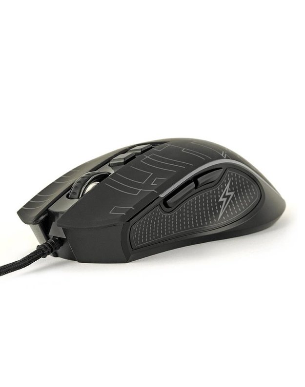 Žaidimų optinė pelė Gembird USB, juoda (MUSG-RGB-01)