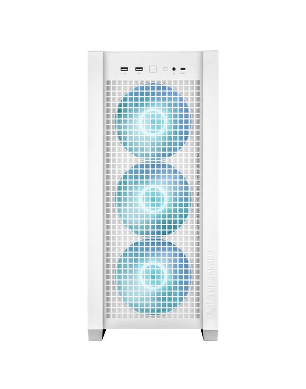 Case|ASUS|TUF Gaming GT302 ARGB|MidiTower|Case product features Transparent panel|ATX|EATX|MicroATX|MiniITX|Colour White|TUFGAMINGGT302ARGB