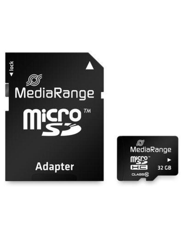 MEMORY MICRO SDHC 32GB C10/W/ADAPTER MR959 MEDIARANGE