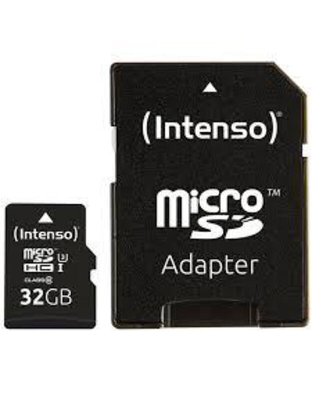 MEMORY MICRO SDHC 32GB C10/W/ADAPTER 3433480 INTENSO