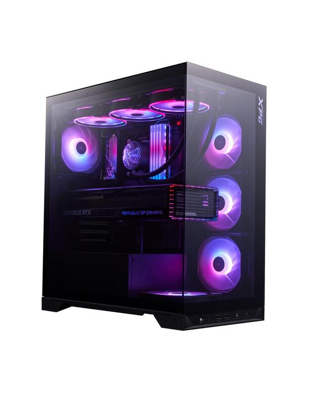 Case|ADATA|INVADER X BTF|MidiTower|Case product features Transparent panel|ATX|MicroATX|MiniITX|Colour Black|INVADERXBTFMT-BKCWW