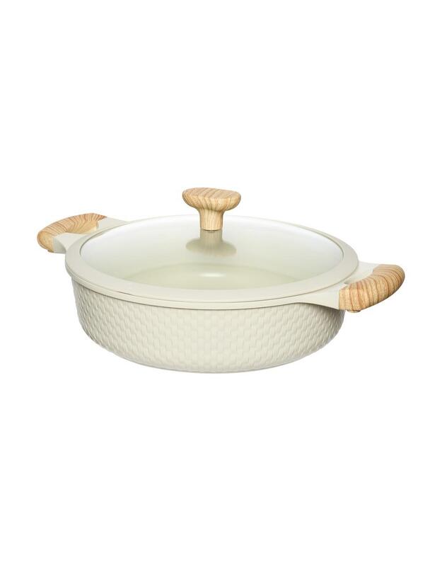 SHALLOW POT D28CM 4.1L/BEIGE 93806 RESTO
