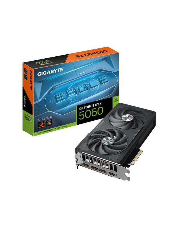 VGA PCIE16 RTX5060 8GB GDDR7/GV-N5060EAGLE OC-8GD GIGABYTE