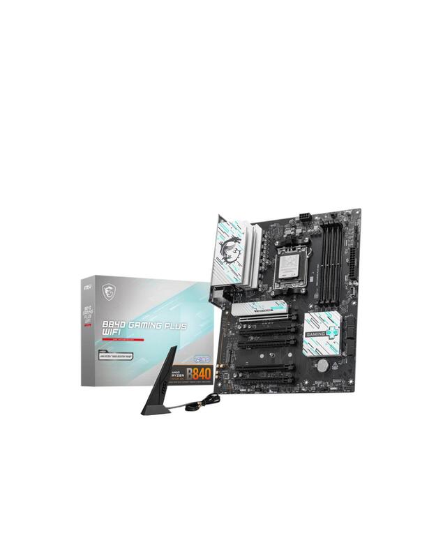 Mainboard|MSI|AMD B840|SAM5|ATX|Memory slots 4|5xPCI-Express 16x|2xM.2|1xHDMI|1xAudio-In|1xAudio-Out|1xMicrophone|4xUSB 2.0|3xUSB 3.2|1xUSB-C|1xRJ45|B840GAMINGPLUSWIFI