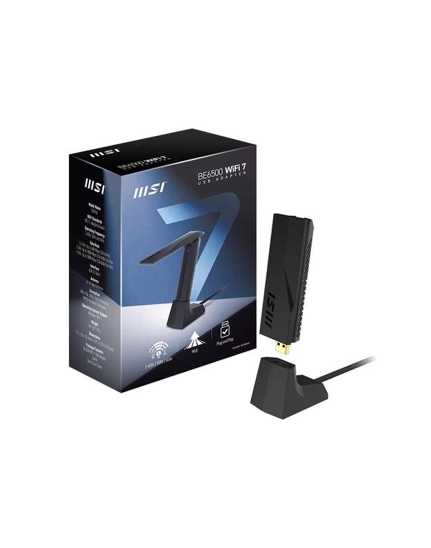 WRL ADAPTER 6500MBPS WIFI7 USB/GUBE65 MSI