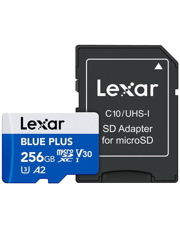 MEMORY MICRO SDXC 256GB UHS-I/W/A LMSBLPL256G-BNANG LEXAR