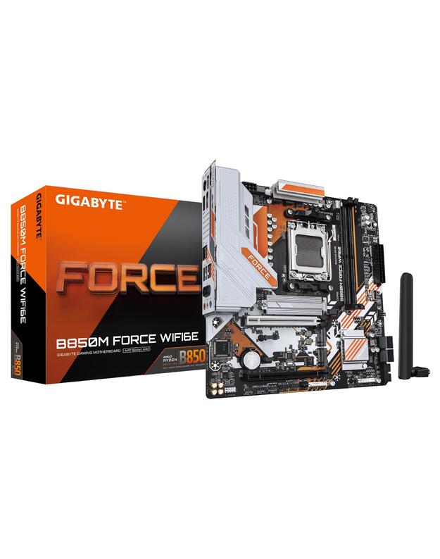 Mainboard|GIGABYTE|AMD B850|SAM5|Micro-ATX|Memory DDR5|Memory slots 2|B850MFORCEWF6E
