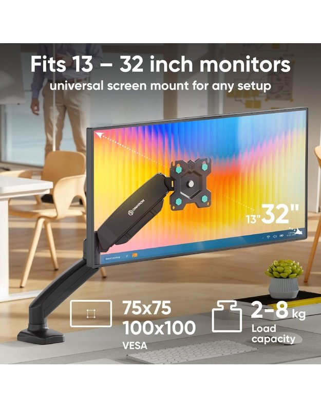 MONITOR ACC WALL MOUNT/13-32  BLACK G80-B ONKRON