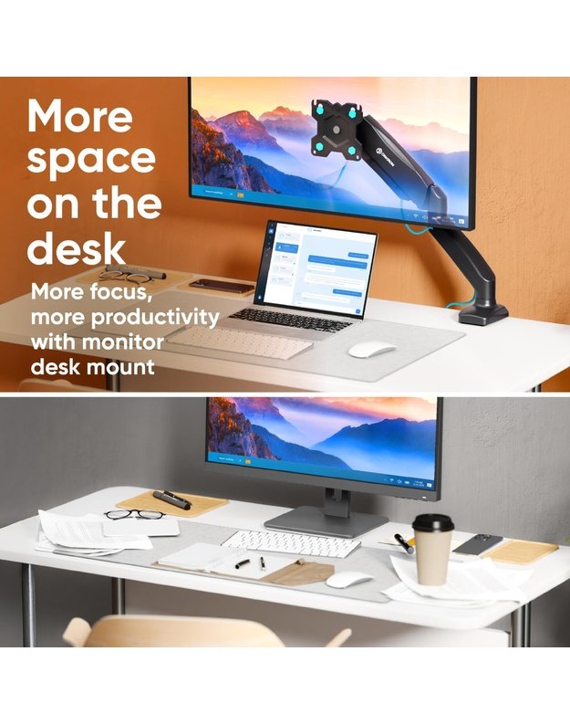 MONITOR ACC WALL MOUNT/13-32  BLACK G80-B ONKRON
